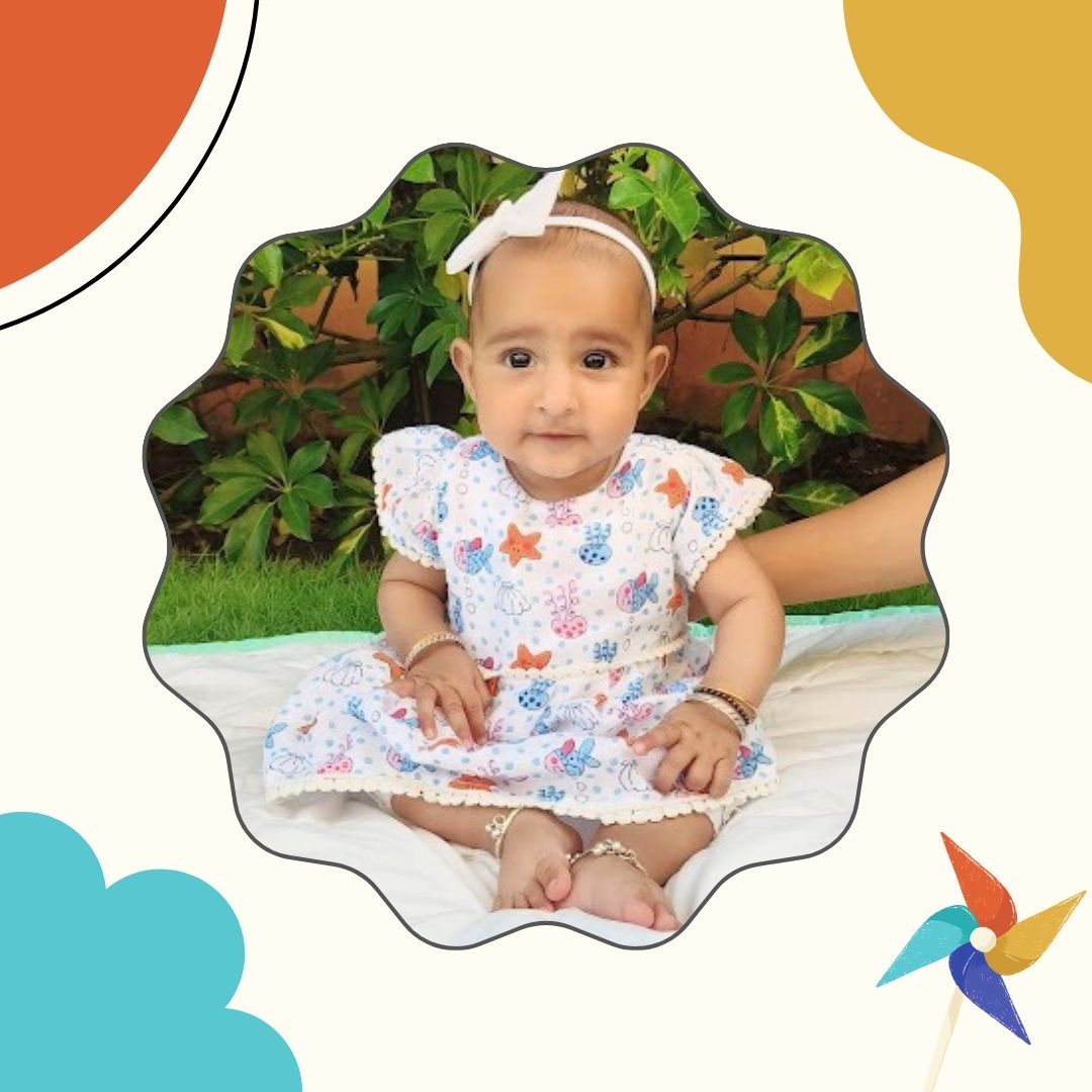 100% cotton muslin jhabla frock with soft lace- white star fish pattern