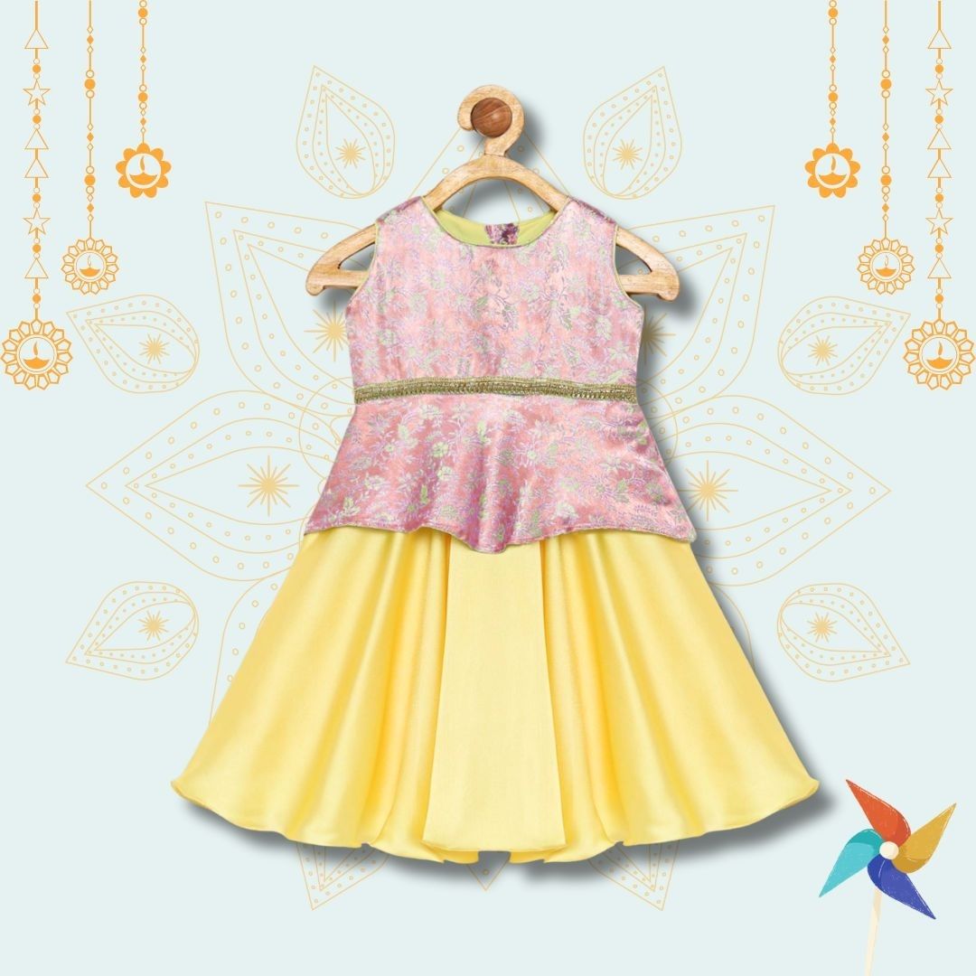 Lehenga choli for baby - Pink