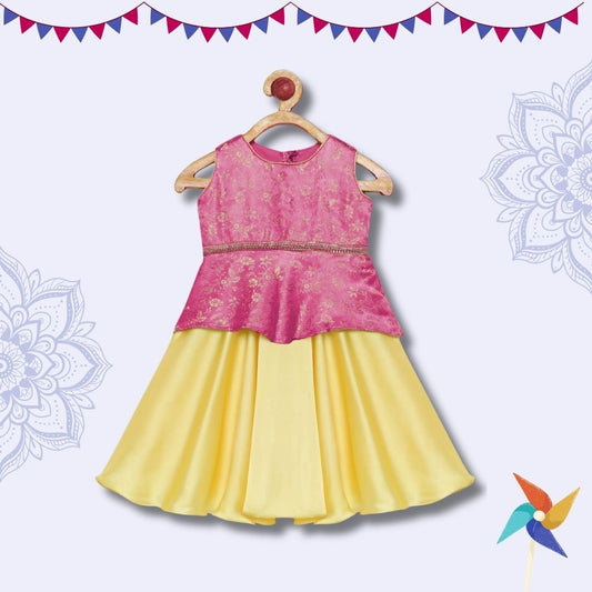 Lehenga choli for baby -Fuchsia Pink