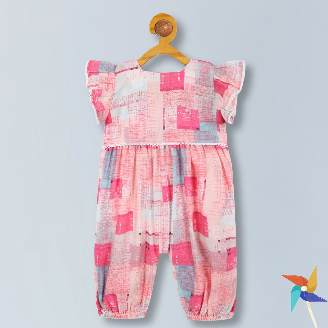 100% Cotton Ultra soft & confortable romper for Babies - Pink