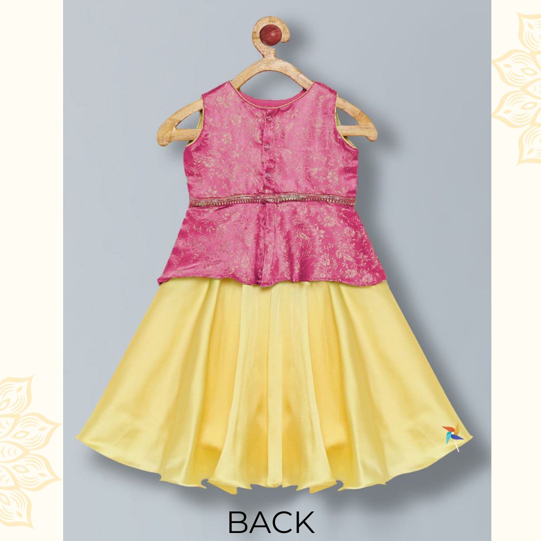 Lehenga choli for baby -Fuchsia Pink